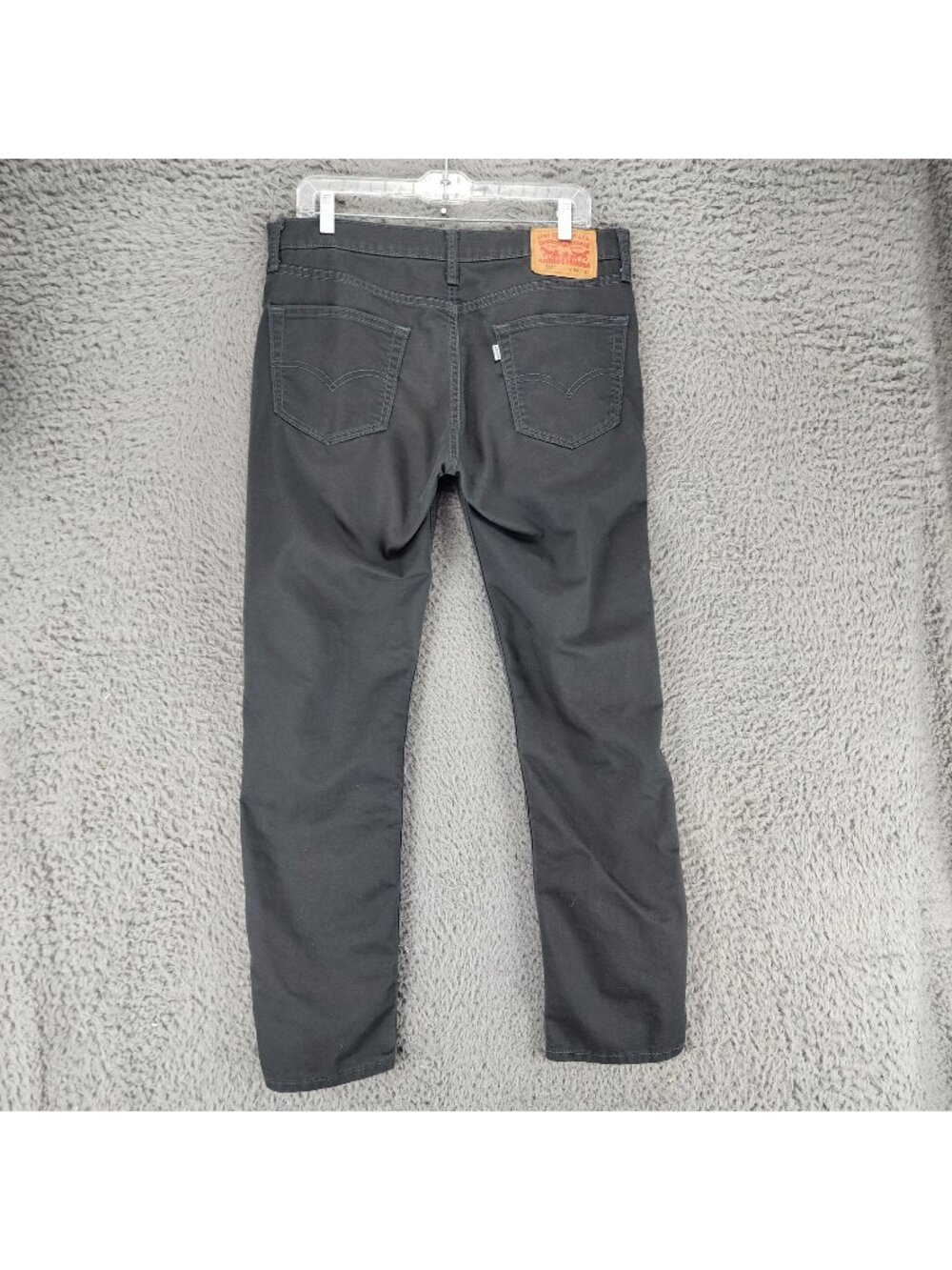 Levis Jeans Mens 34x32 511 Gray Stretch Denim Slim Fit Tapered Leg